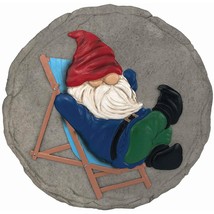 Spoontiques - Garden Dcor - Lounging Gnome Stepping Stone - Decorative Stone for - £27.17 GBP