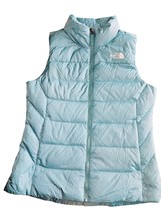 THE NORTH FACE Flare Down 550 Full Zip Vest Blue Teal Womens Size small - $39.20