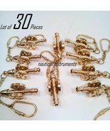 Key Chain Brass Lot Of 30 Pcs Warship Vintage Style Canon Key Chain - €64,11 EUR