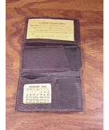 1918 Men&#39;s Wallet, Grass Valley, California address identification card,... - £7.82 GBP