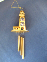 Swarovski crystal Holiday Charm light house wind chime Charming Temptations - $29.35