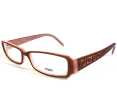 Fendi Eyeglasses Frames F664 255 Brown Pink Rectangular Full Rim 53-14-135 - £73.38 GBP