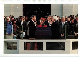 President Ronald Reagan Inauguration Photo Barbara Bush Jimmy Carter Nancy - $17.82