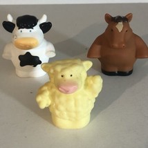 Tomy Animals Toys Lot Of 3  Cow Sheep Horse T7 - £4.69 GBP