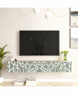 Future TV Unit UV Print Dubrovnik Green Color, 70-inches Floating Entert... - $5,541.33 MXN