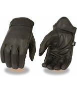 Men’s Super-Clean Light Lined Cruising Leather Motorcycle Gloves - £31.44 GBP
