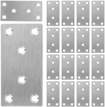 30pcs Mending Bracket Plate, Heavy Duty Stainless Steel Straight Bracket Flat Co - £21.96 GBP