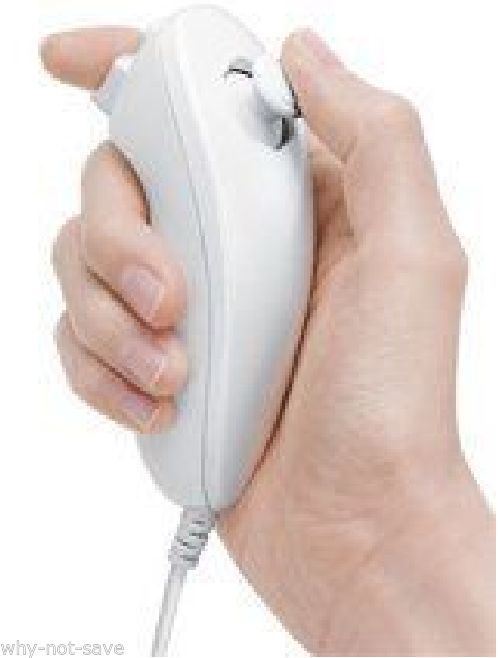 White Nunchuck Wiimote Remote Controller for Nintendo Wii Game system New - $14.72