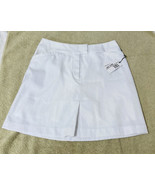Tail White Label Skort Sz 4 Tennis Golf Pockets Short Solid White Active... - $14.88