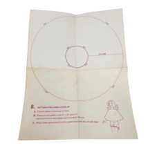 VINTAGE 1978 18&quot; CANDI SUPER SIZE DOLL REPLACEMENT PAPER PATTERN FOR COV... - $11.40
