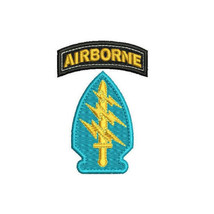 US Army Special Forces Airborne Tab Green Berets Custom Embroidered Polo... - $29.95+