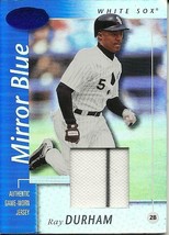 2002 Leaf Certified Materials Mirror Blue Ray Durham 57 White Sox 57/75 - £5.89 GBP