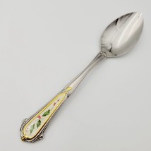 Lenox Holiday Stainless 18/8 Holly Gold Accent Teaspoon - £14.92 GBP