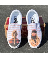 Taylor Swift Lyrics White Slip On Vans - Men's And Women's Shoes(BRAND NEW) - $169.00