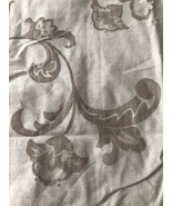 Stearns &amp; Foster King Shams Set 2 Gray Beige Taupe French Cottagecore Ro... - $27.80