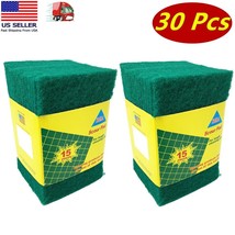 Pack of 30 Heavy Duty Scouring Pads for Home &amp; Kitchen Scour Scrub Cleaning - £9.51 GBP