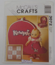 MCCALLS CRAFTS PATTERN #3072 FITS 14&quot; TALL KEWPIE DOLL CLOTHES CASE UNCU... - £6.35 GBP