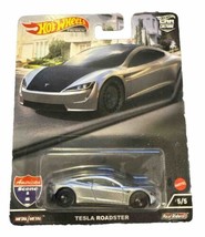 Hot Wheels Premium Tesla Roadster Car Culture 5/5 Real Riders Mattel 2022. - £7.45 GBP