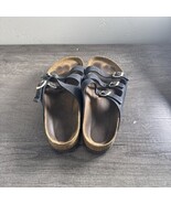 Women Birkenstock 3 Strap Florida Slides In Size 40 Black - $557.06 MXN