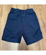 Crewcuts Boys Pull On Navy Blue Shorts Size 8 Medium Casual Elastic Waist  - $18.81