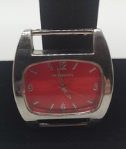 JEWELRY Narmi Watch Face Red 1086 No Band Stainless Steel Back New Battery - £9.50 GBP