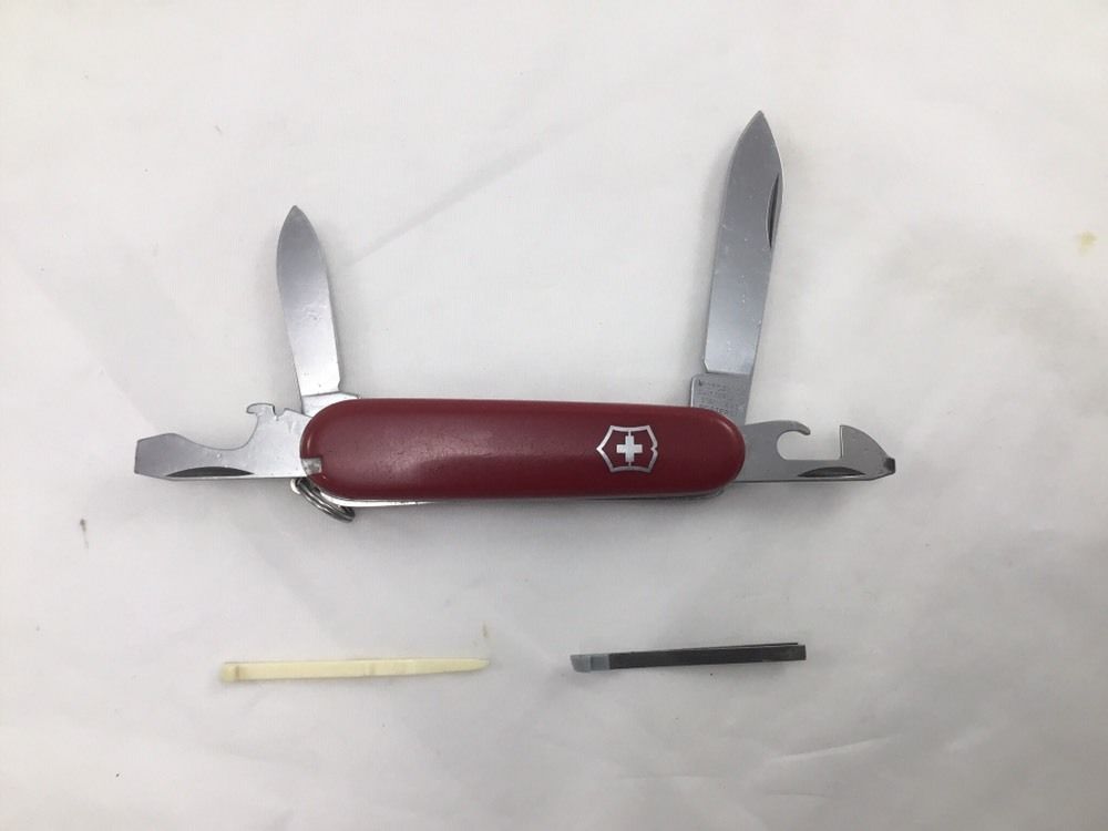 84mm Recruit Swiss Army knife by Victorinox, little wear, excellent snap - $13.09