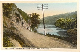 Juniata Crossings on Lincoln Highway, Bedford, Pennsylvania, vintage postcard - £9.00 GBP