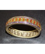 HEIDI DAUS Everyday Elegance Multicolor Crystal 6-3/4&quot; Bangle Bracelet - £112.11 GBP