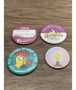 Vtg Lot of 4 Travel Souvenir Buttons Orlando Restaurant Hot Air Balloon ... - $9.89