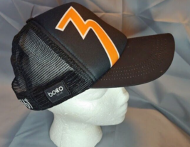 One Degree Beyond Boco Gear Snap Back Ball Cap Hat Half Mesh back Black - $18.76
