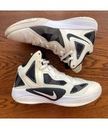 Nike Zoom Hyperfuse Sneaker Men 9 White Black Mids 2011 454153-100 Shoe ... - £40.99 GBP