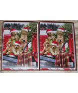 LEANIN TREE Santa Hats Puppies in the Sled #75846~20 Christmas cards/env... - £16.55 GBP