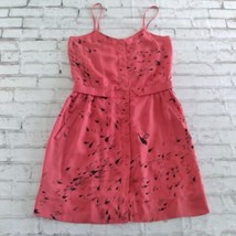 Rachel Roy Womens Dress Small Coral Pink Fish Print Short Spaghetti Strap - £19.16 GBP