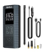 TEMOLA Tire Inflator Portable Air Compressor, 150PSI Portable Air Pump for Car - $45.53