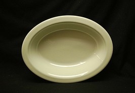 Old Vintage TEPCo Restaurant Ware 12&quot; Oval Vegetable Bowl Off White Smooth MCM - £23.48 GBP