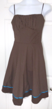 Ruby Rox Junior Dress Size 3 Brown White Teal  - $15.84