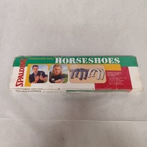Spalding Horseshoes Game New in Box Steel Horseshoes Stakes Instructions - $52.95