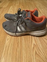 Adidas Mens Size 9 Gray Cloudfoam City Art AW4273 Orange Gray - $16.00