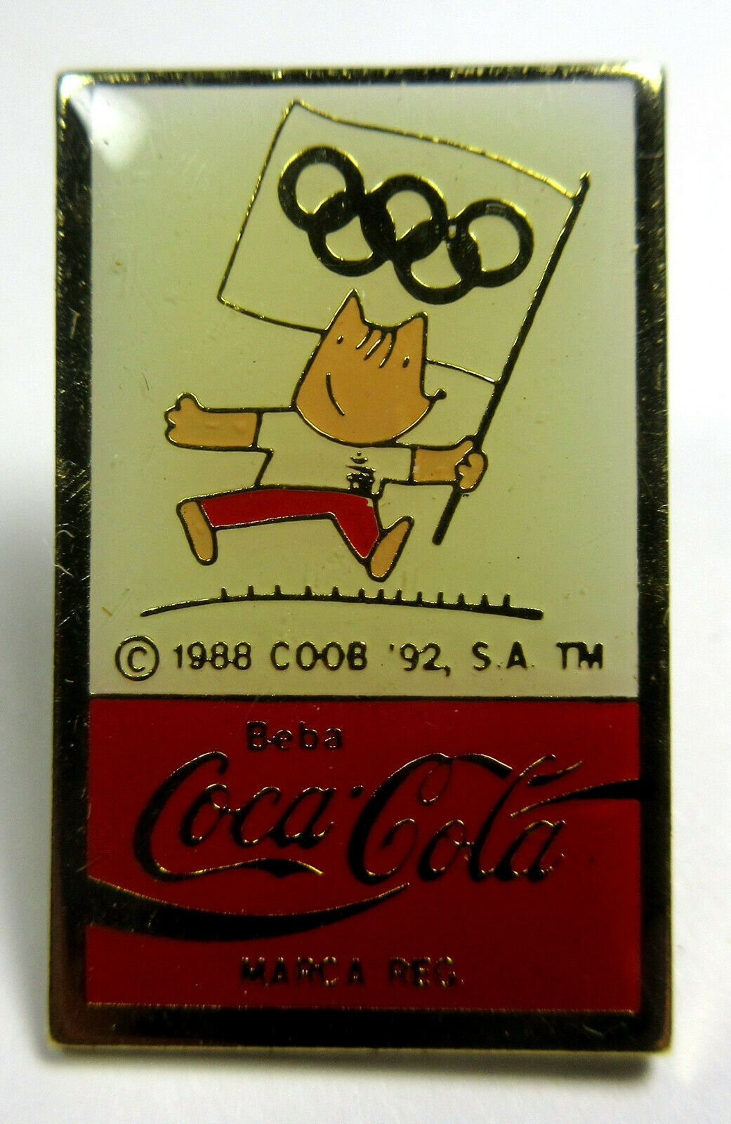 Vintage Coca Cola Coke Beba Barcelona 1992 Olympics Lapel Pins Track, Swimming  - $2.99
