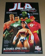 Jla Justice League Action Figure POSTER:AQUAMAN/WONDER WOMAN/FLASH/GREEN Lantern - £31.98 GBP