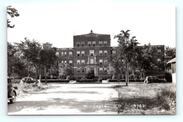 Postcard RPPC Real Photo St. Joseph Hospital Mitchell South Dakota Vintage Cars - £11.85 GBP