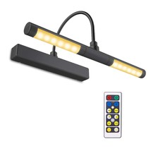 13-Inch Led Picture Light With Remote - 3 Modes, Dimmable, Timer, For Frames And - £42.41 GBP