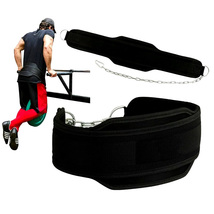 Chain Heavy Duty Weight Lifting Belt with Chain Dipping Belt Pull Up Chi... - $19.99