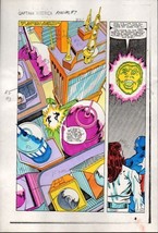 1983 Captain America Annual 7 page 22 Marvel Comics color guide comic art:1980&#39;s - £27.85 GBP