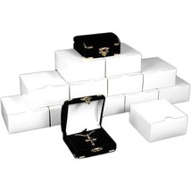 12 Pendant Gift Boxes Black Flocked Jewelry Display Box - £34.14 GBP