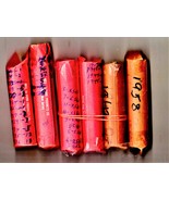 Lincoln Wheat Pennies - 6 Rolls assorted Dates 1914 - 1958 - $135.82 CAD