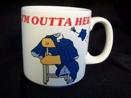 RUSS humorous Graduation Coffee COCOCA Cup Mug MINT  - $2.97
