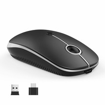 Type C Macbook Mouse, Wireless Mouse Dual Mode 2.4G Usb C Cordless Mice With Nan - £27.24 GBP