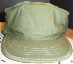 VINTAGE OG-107 8 POINT WITHOUT INSIGNIA OLIVE GREEN TYPE I UTILITY HAT C... - $38.56