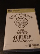 Stampin&#39; Up FOREVER with YOU cling stamp set NEW 126727 - £7.76 GBP